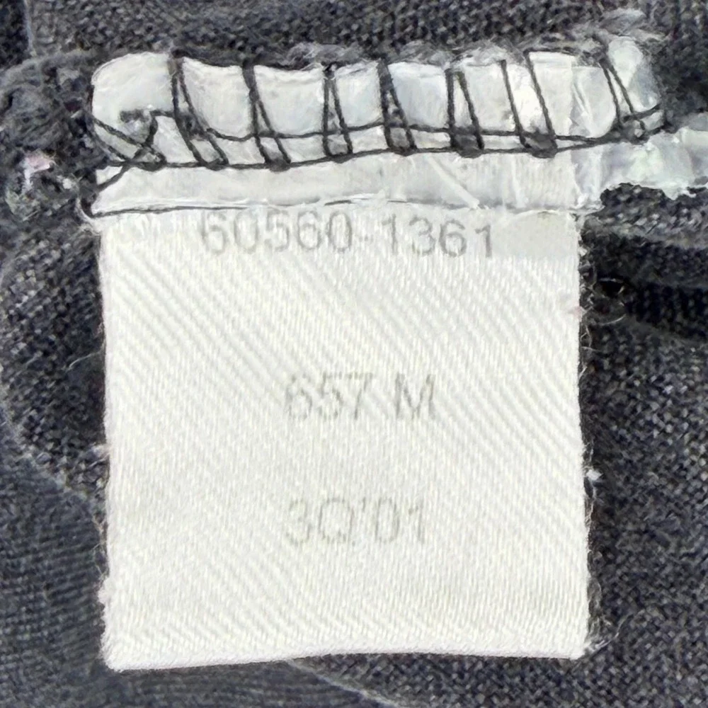 Levi's Red Tab Denim Shirt Men LARGE Blk Gray Metal Button Workwear Y2K Vintage